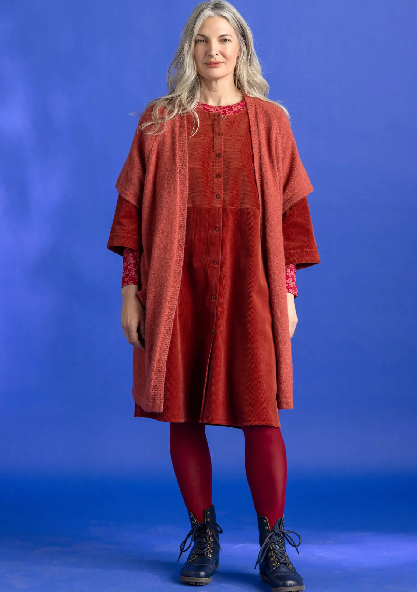 Vakosamettimekko ekopuuvillaa/elastaania.