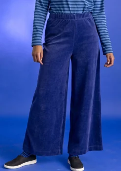 Veluurihousut ekopuuvillaa / kierrätettyä polyesteriä