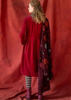 Veluurimekko "Fyrverkeri" ekopuuvillaa ja kierrätettyä polyesteriä