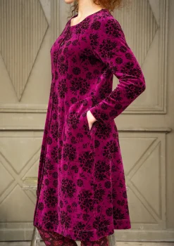 Veluurimekko ”Selma” i ekopuuvillaa / kierrätettyä polyesteriä