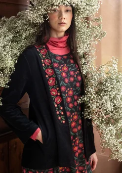 Veluurineuletakki "Nora" ekopuuvillaa ja kierrätettyä polyesteriä