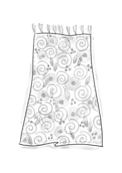 Verho "Cumulus" ekopuuvilla