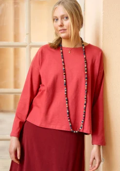 Yksivärinen pusero ekopuuvillaa