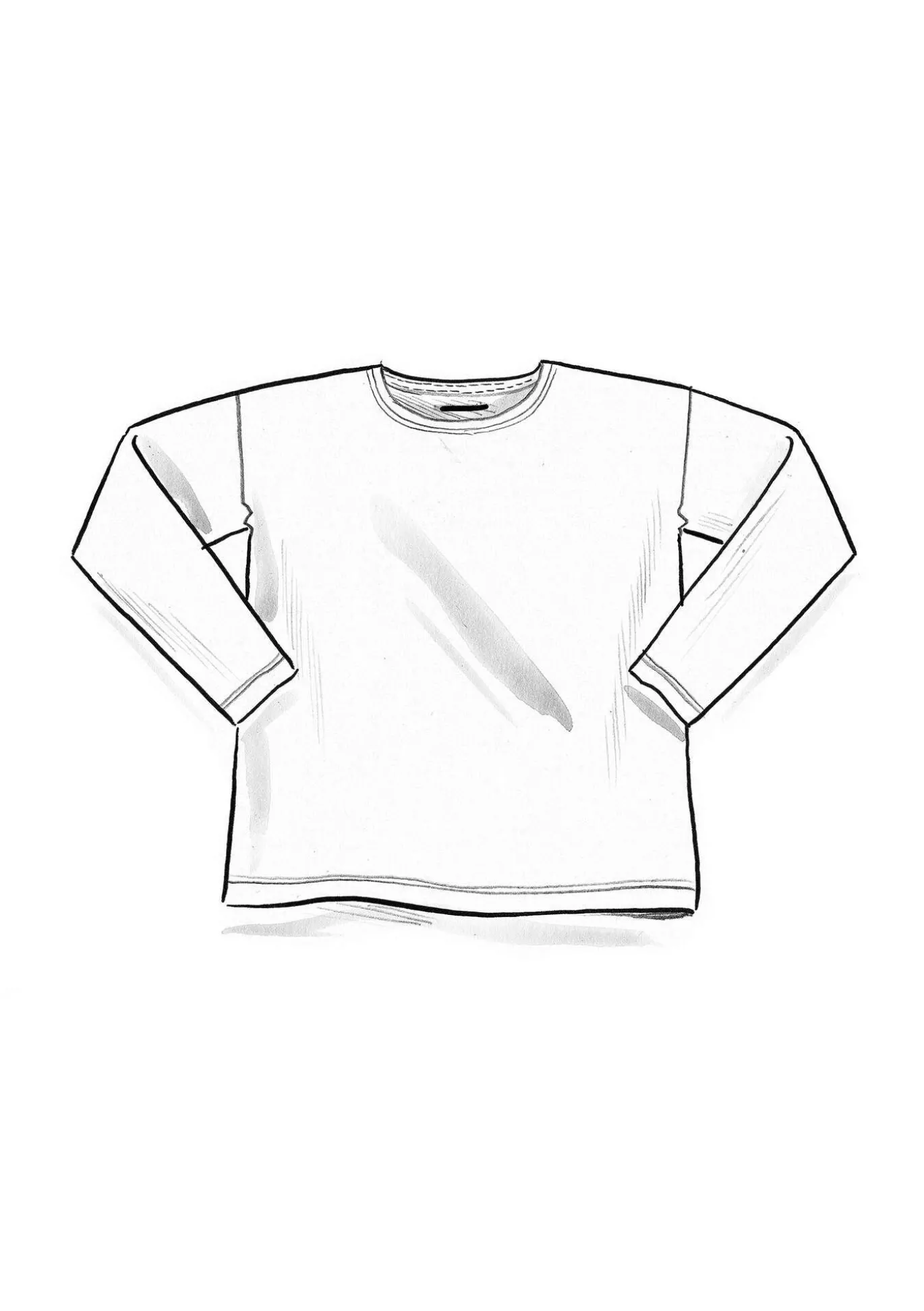 Yksivärinen pusero ekopuuvillaa