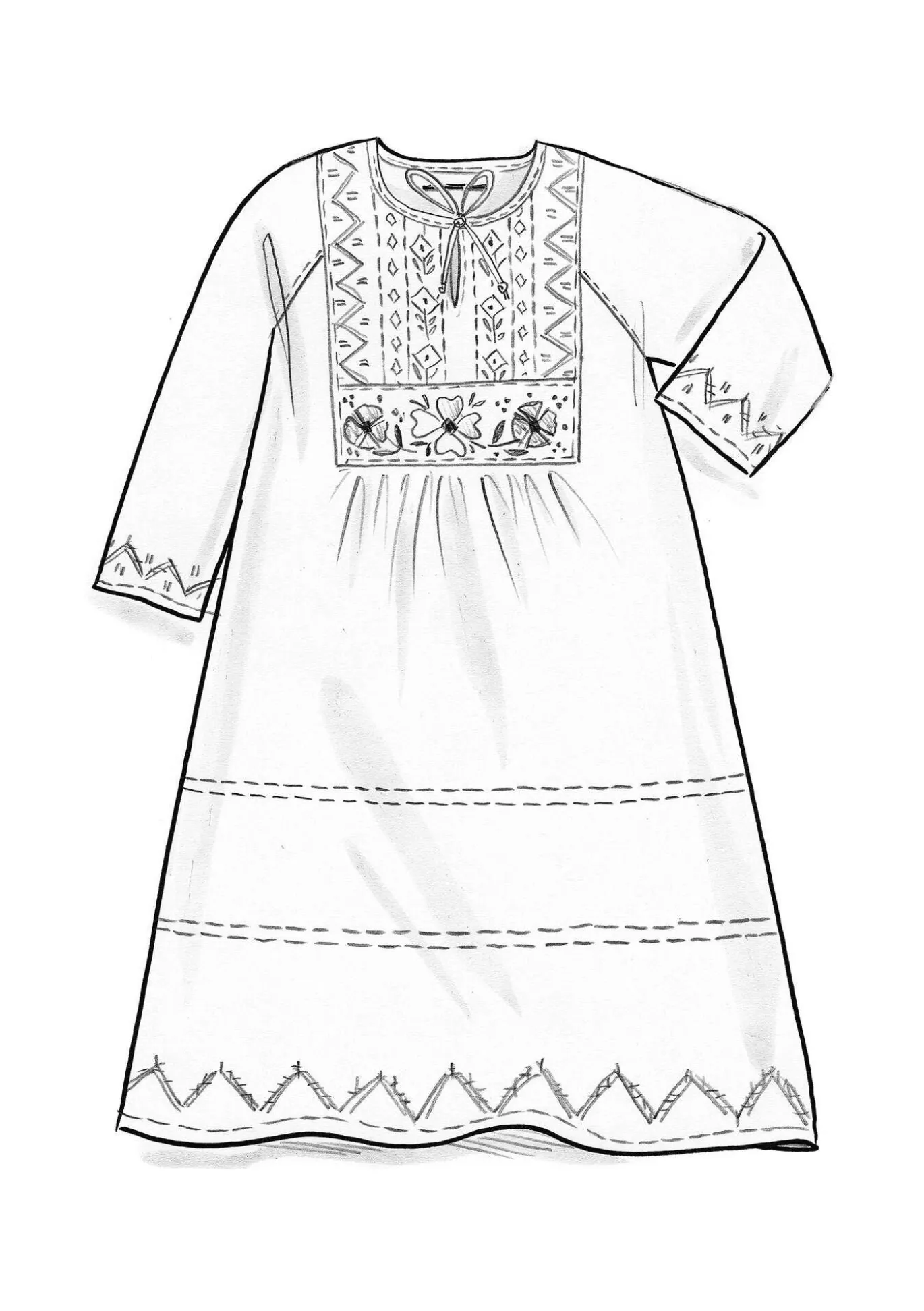 Yöpaita "Twinkle" ekopuuvillaa